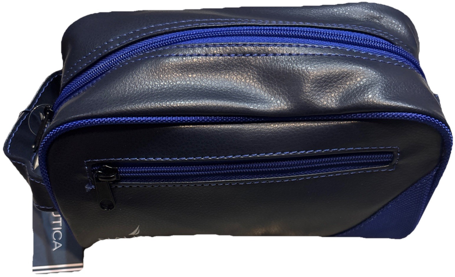 Steve Madden Men’s Travel Kit—Black With Blue Highlights—NEW—SHIPS IN 24 HOURS—