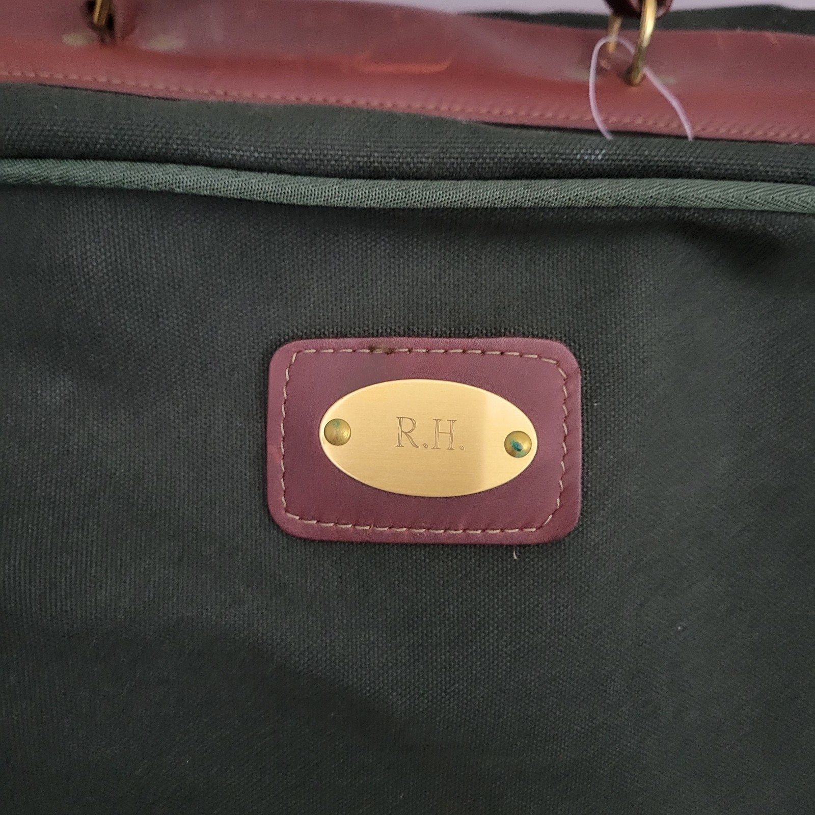 Vintage Orvis Gokey Battenkill Luggage Carry On Canvas Leather Double Sided