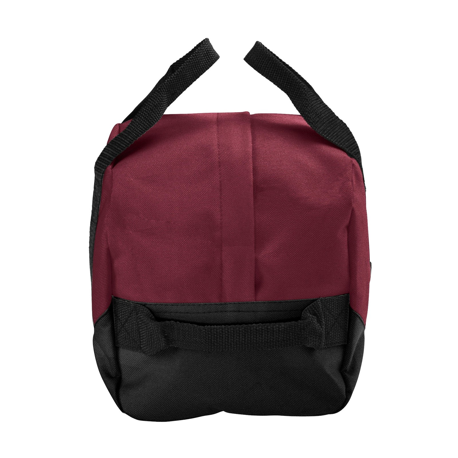 12” Mini Two Tone Duffle Bag (Maroon)