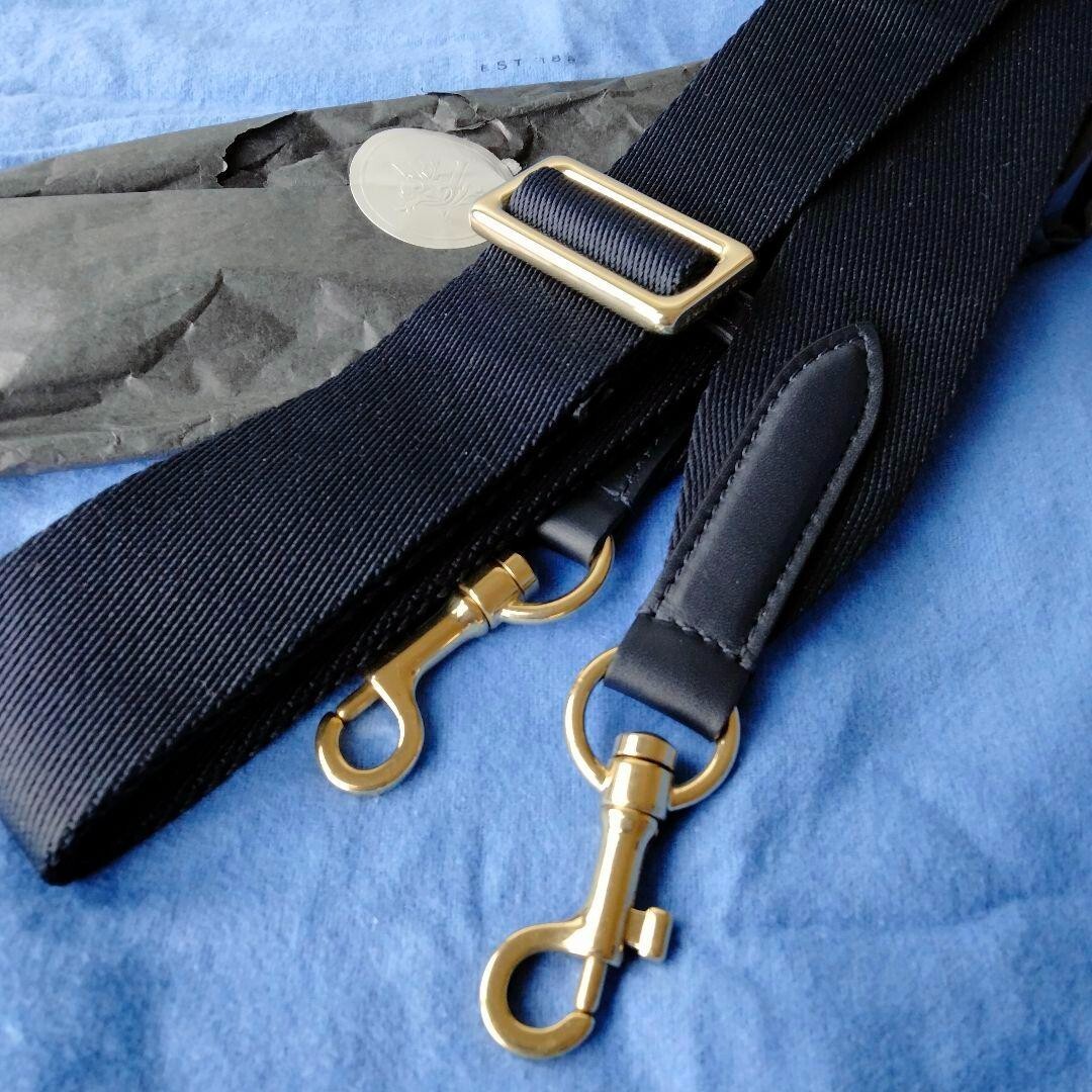 Smythson Briefcase Navy Leather 10.6*15.7*2.7 inch