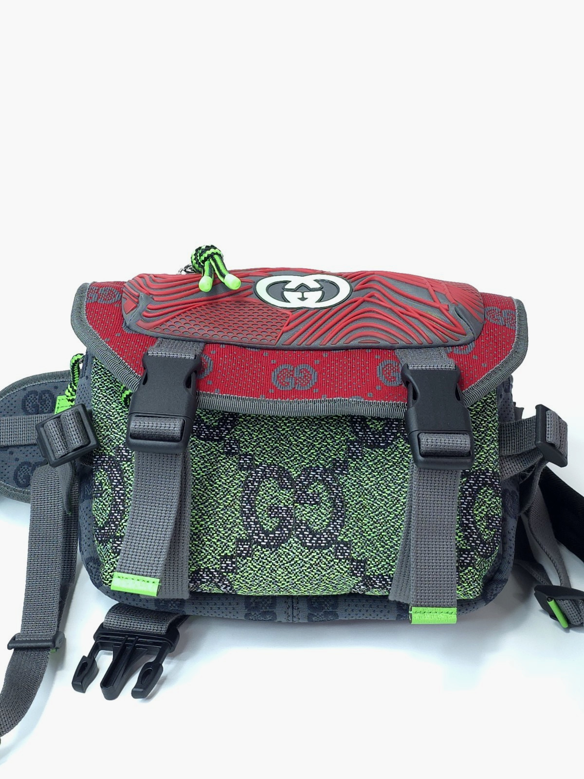 GUCCI GG Technical Adventure Waist Bag Backpack Crossover Sports Bag