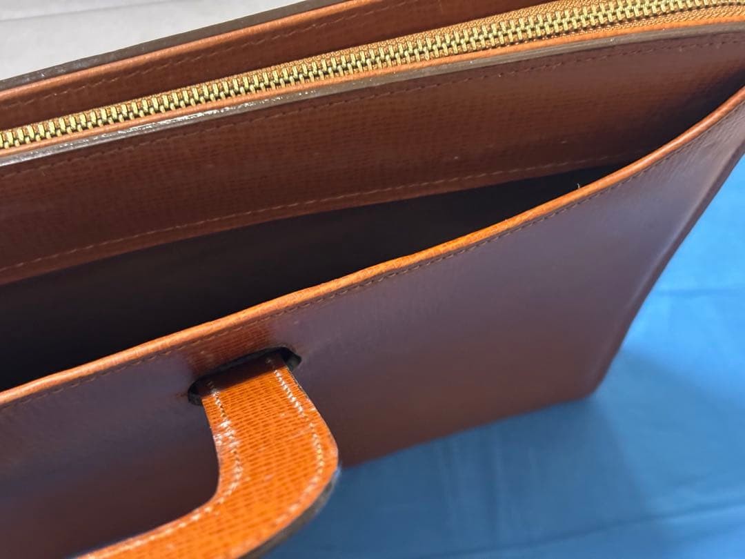 Burberrys Leather Briefcase Vintage Brown Business Bag 42cm/30cm Width