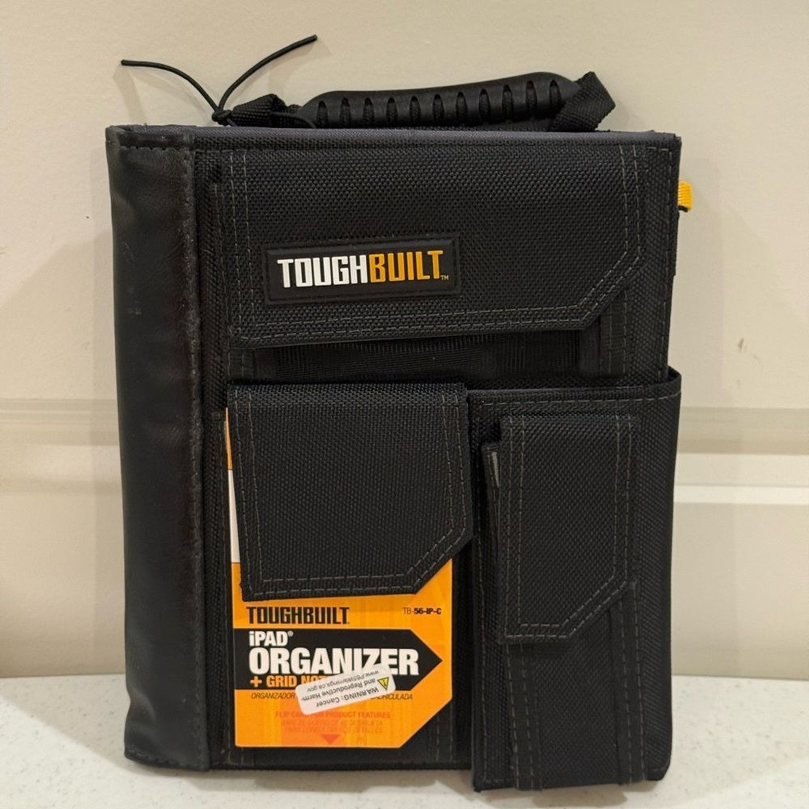 NEW ToughBuilt Black iPad Organizer + Grid Notebook ~ Model # TB -56-IP-C