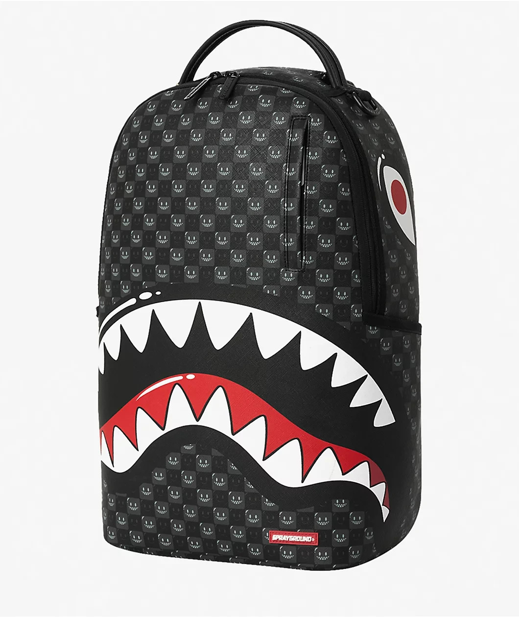 Sprayground Bubbly Happy Faces Backpack🔥New Black Bookbag Travel School Bag