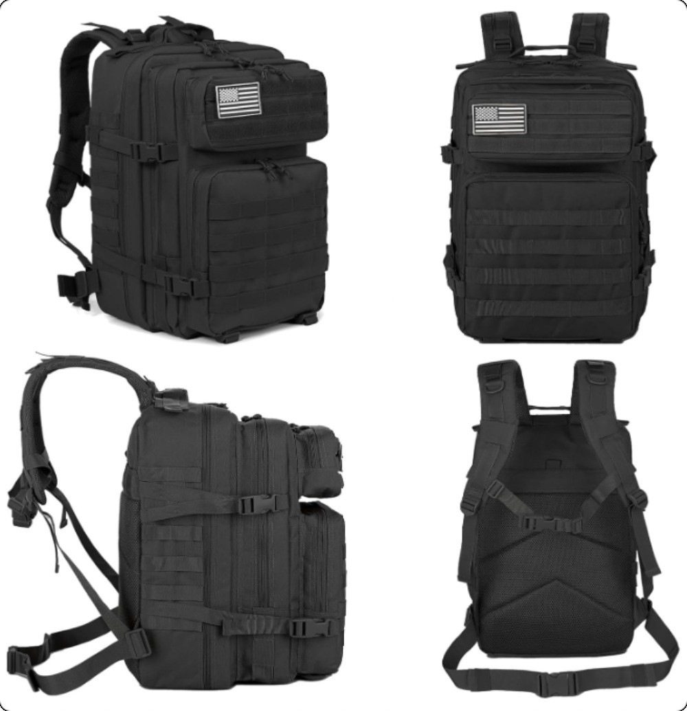 Outdoor Military 45LTactical Backpack Heavy Duty Backpack for Men Hiking Camping