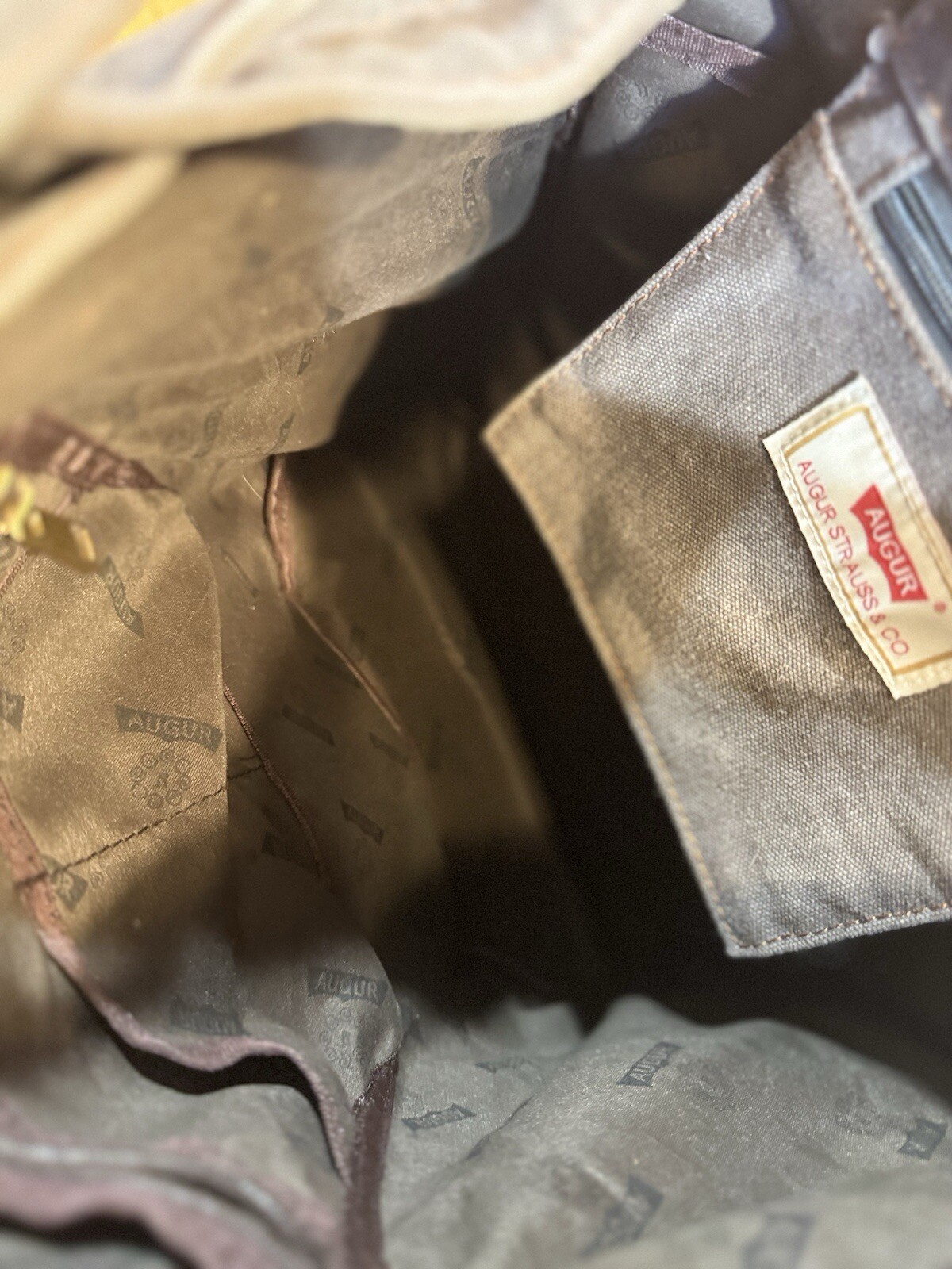 Augur Strauss Canvas Backpack Grey And Green