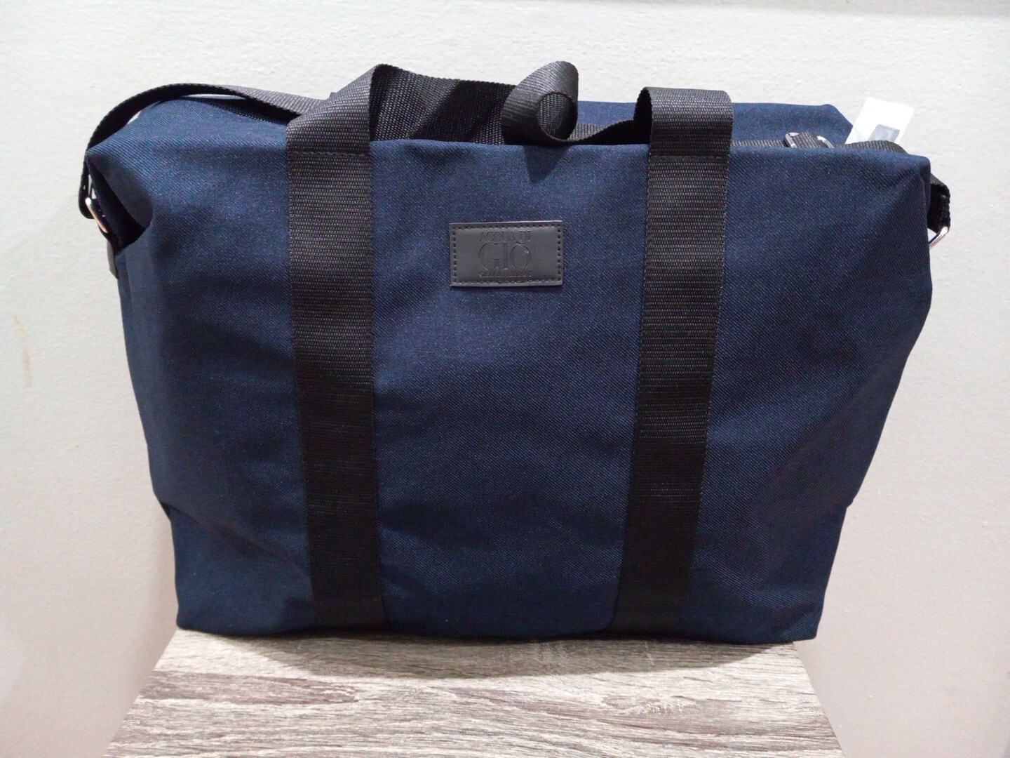GIORGIO ARMANI ACQUA DI GIO MEN’S WEEKEND , TRAVEL BAG ,BUSINESS DARK BLUE NEW