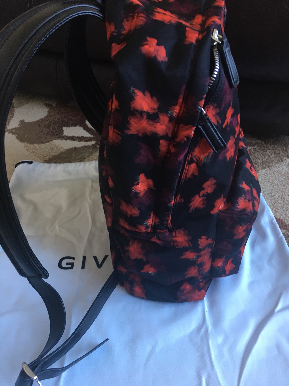 GIVENCHY Authentic Fall Floral Pattern Backpack Fall 2018 MSRP 1450$