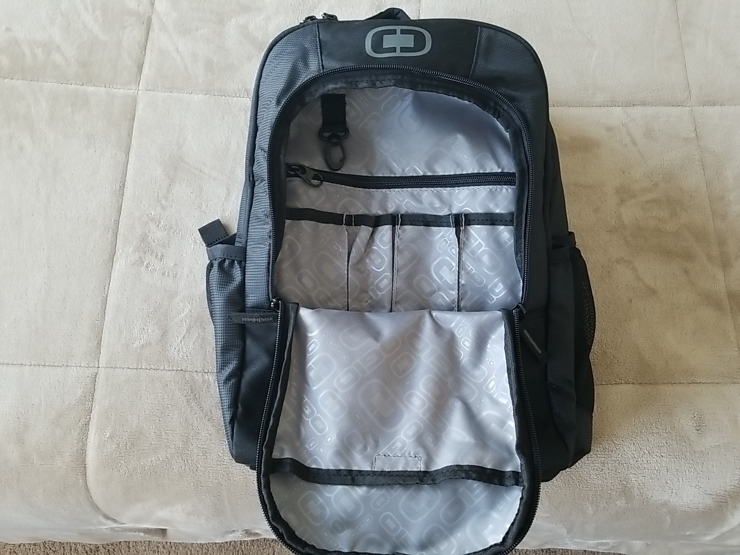 Ogio Logan Laptop Backpack Black FedEx Embroidered Business Travel Bag No Tags