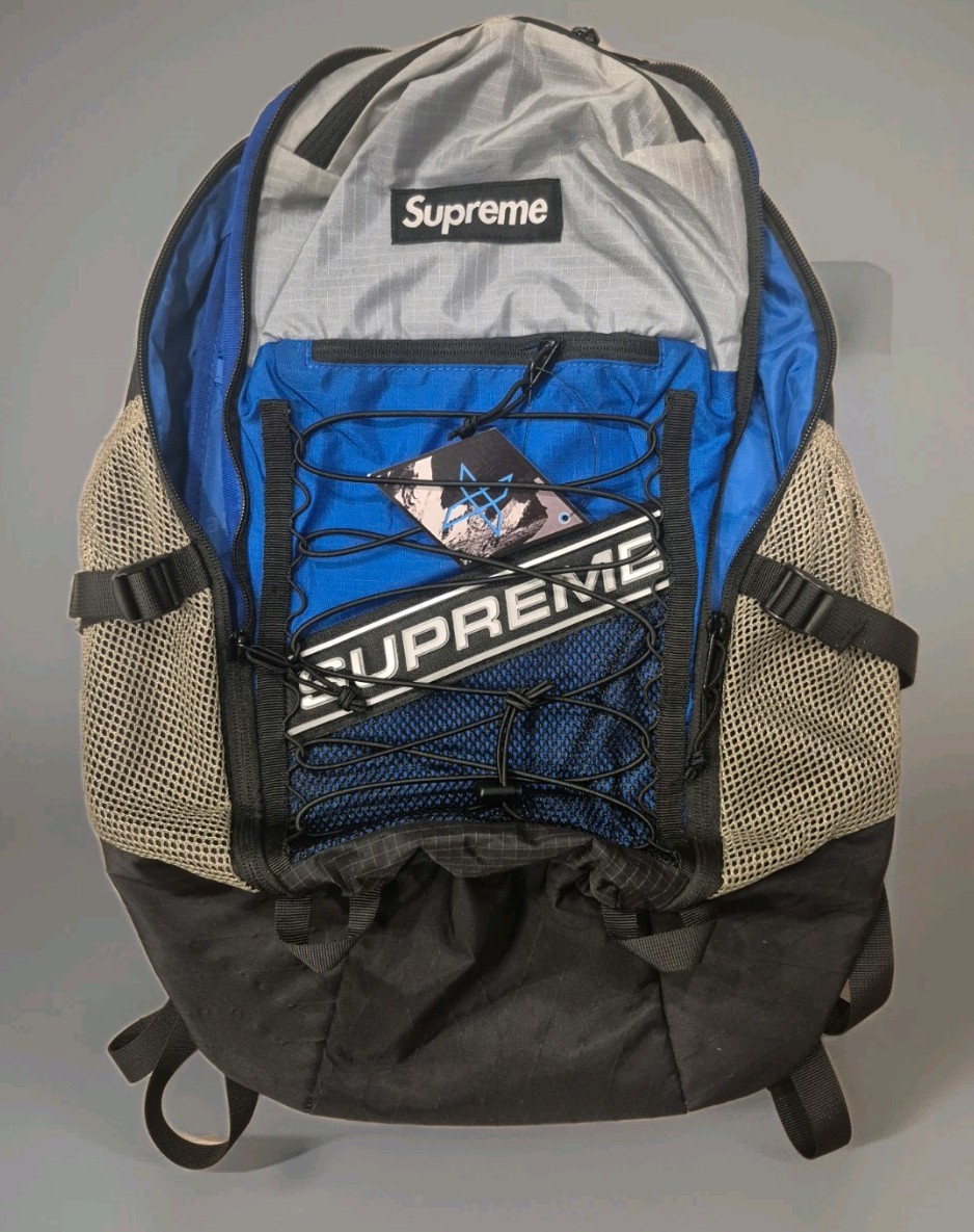 NEW Supreme FW23 3D Logo Backpack Blue Box Logo