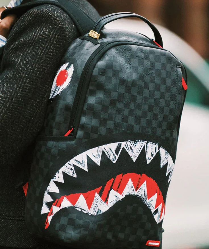 Sprayground 5 Nights at Freddy’s Shark Backpack🔥New Black Bookbag School Bag