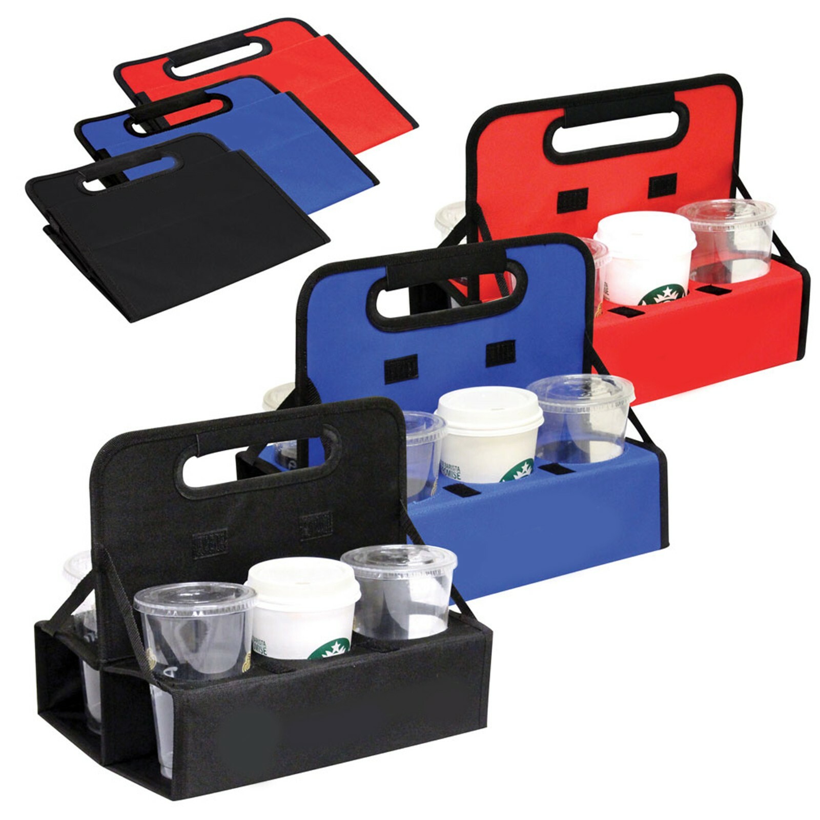 Brand New Folding Reusable Drink Beverage Beer Picnic Cup Carrier Caddy Holder