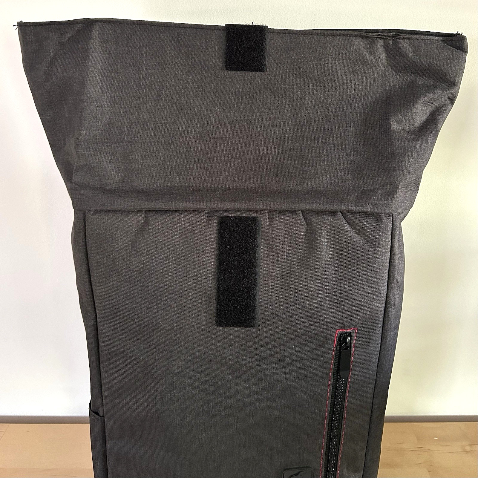 Chipotle Roll Top Backpack Limited Edition Gray Employee Gift Spell Out Fastfood