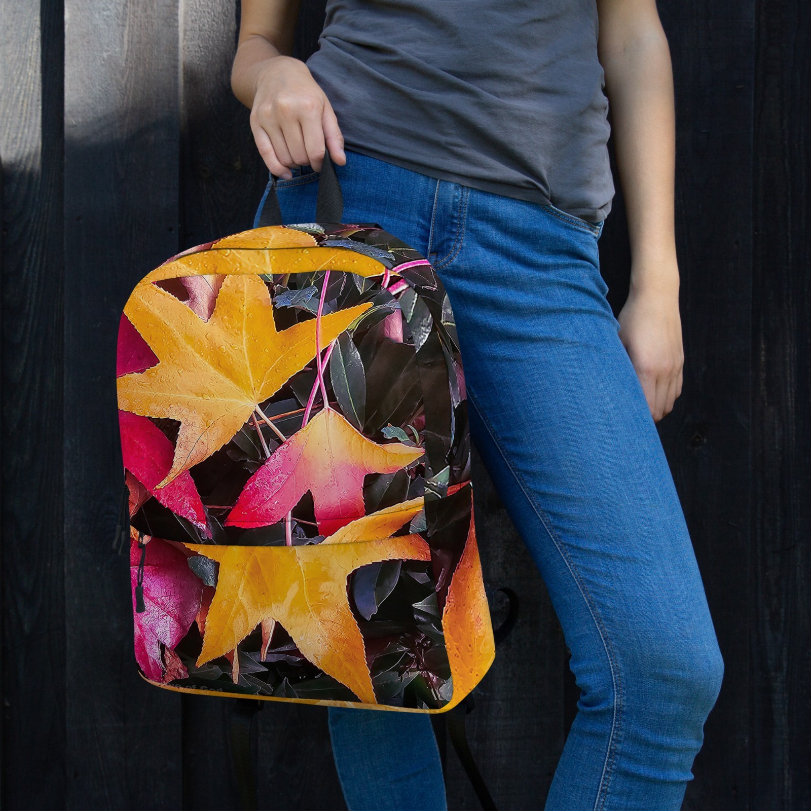 Vibrant Foliage Print 16″ Backpack Waterproof | Authentic Nature Photography