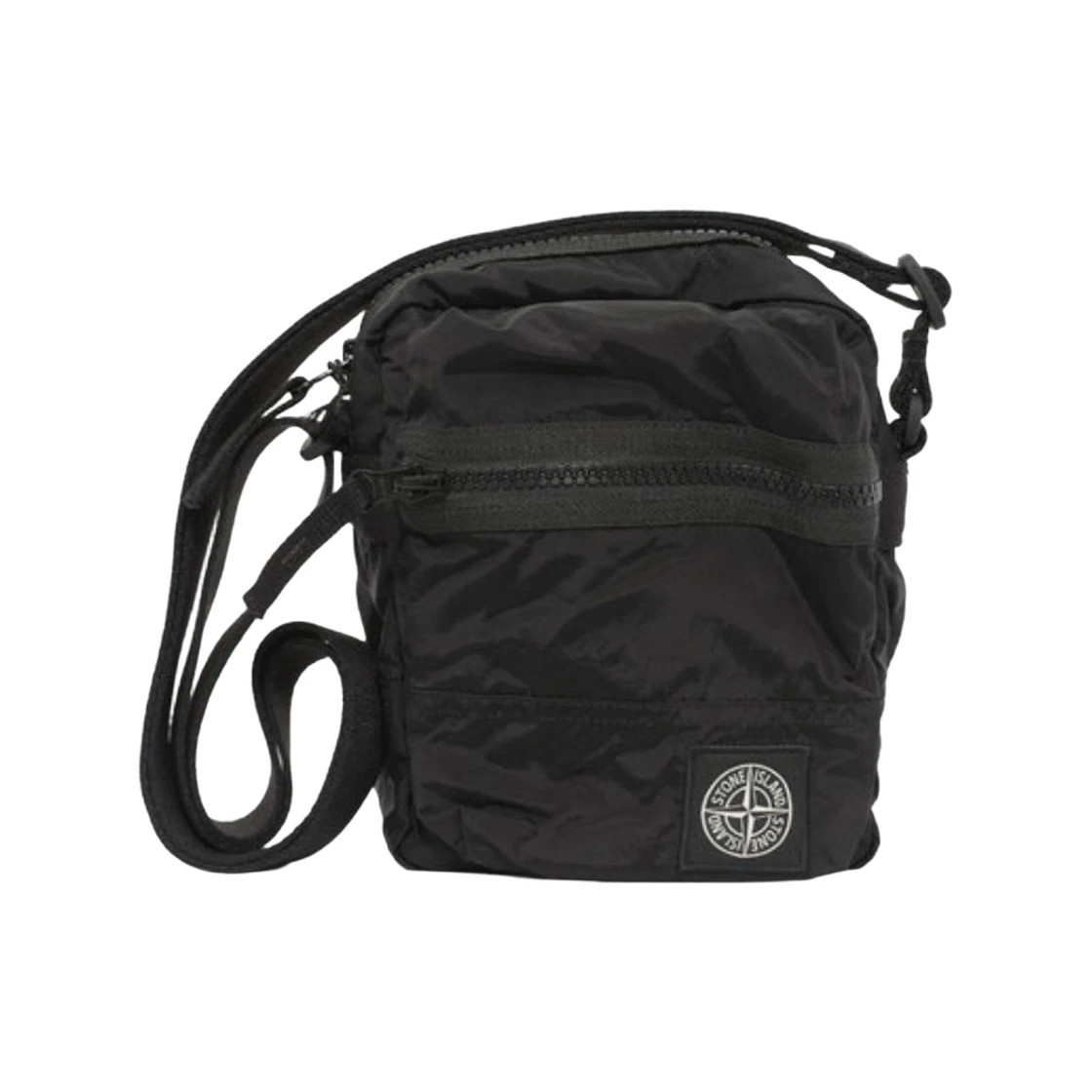 Stone Island 9200015 Coated Nylon Metal In Econyl Crossbody Bag Black – 26SS