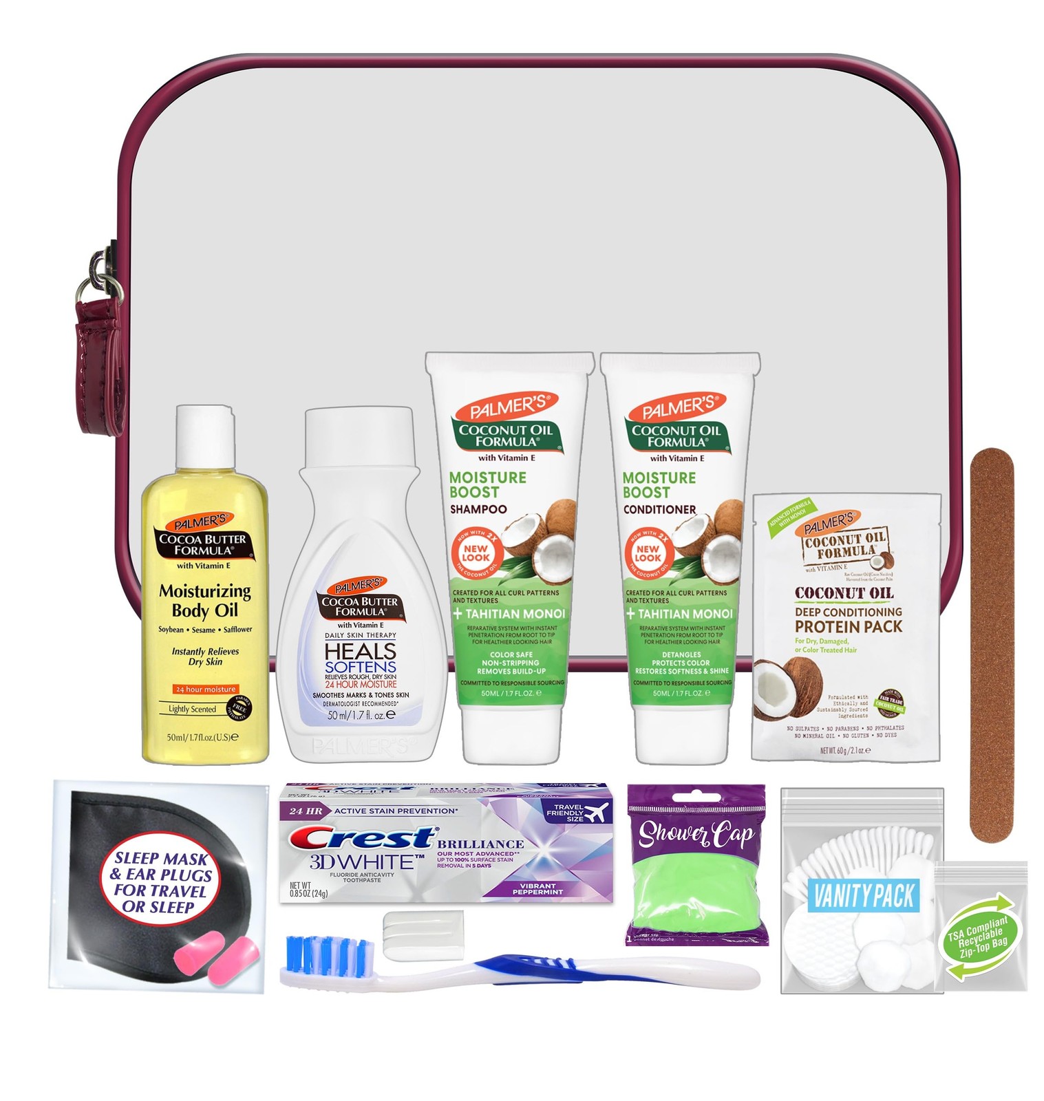 ‘s 15 Pc Kit Featuring: Palmer’s Hair, & Body Travel-size Products