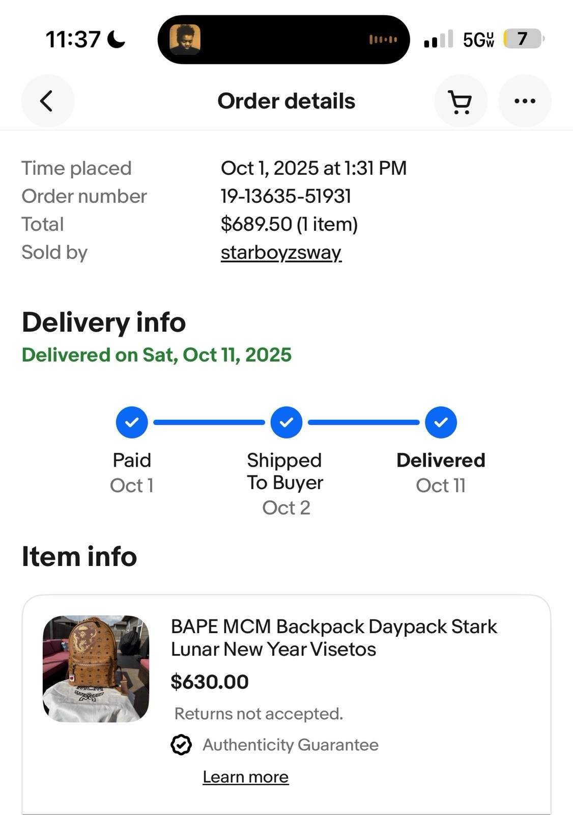 Bape MCM Backpack
