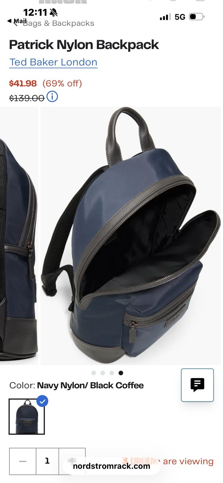 Ted Baker London – Patrick Nylon Backpack