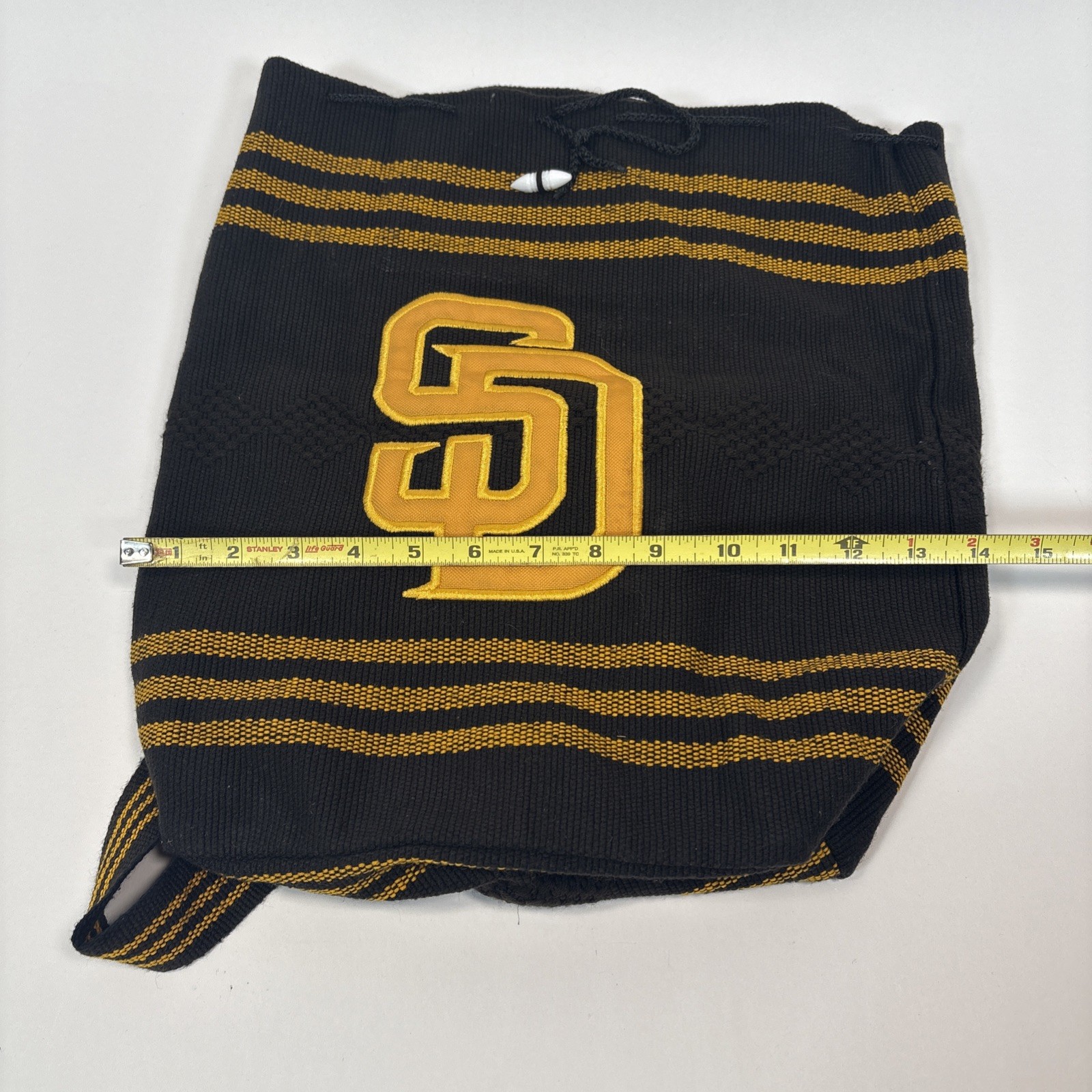 San Diego Padres Weave / Knitted Back Pack 14″ X 15″