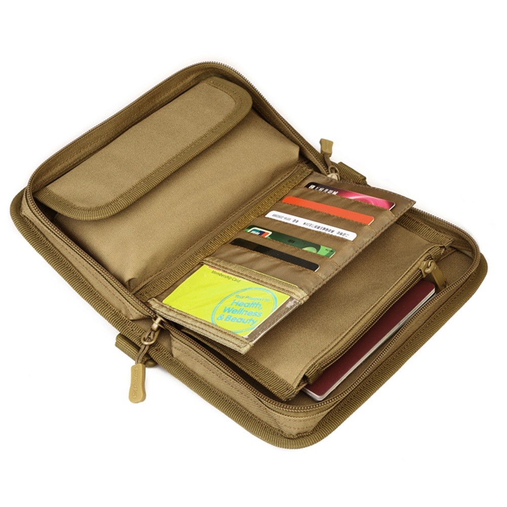 Tactical Wallet for Men ID Card Holder Credit Card Pack Handbag MOLLE Bag Purse