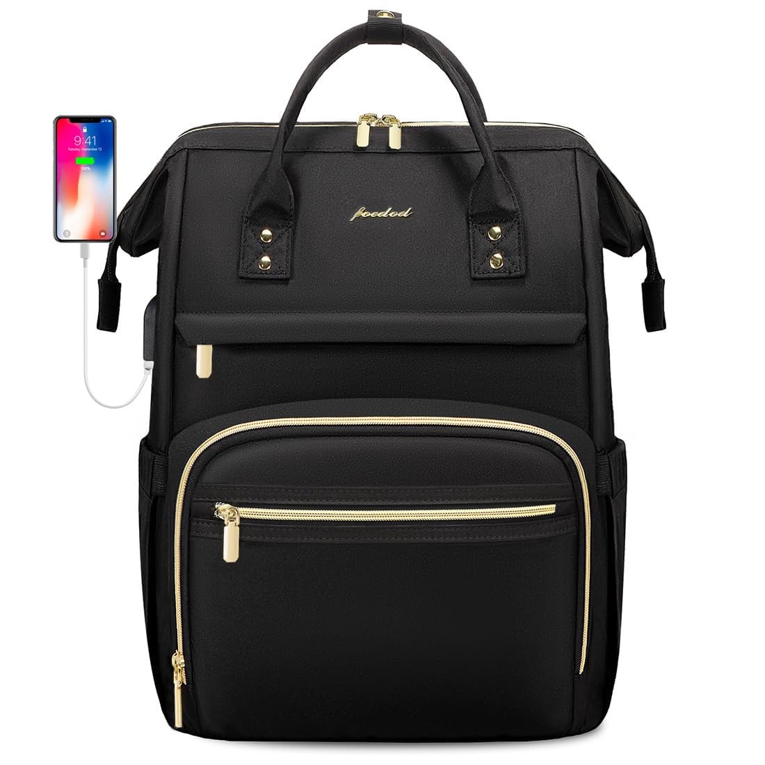 Mochila Laptop De 15.6″ Para Mujer Gran Capacidad Viaje Bolsa Enfermera 2025