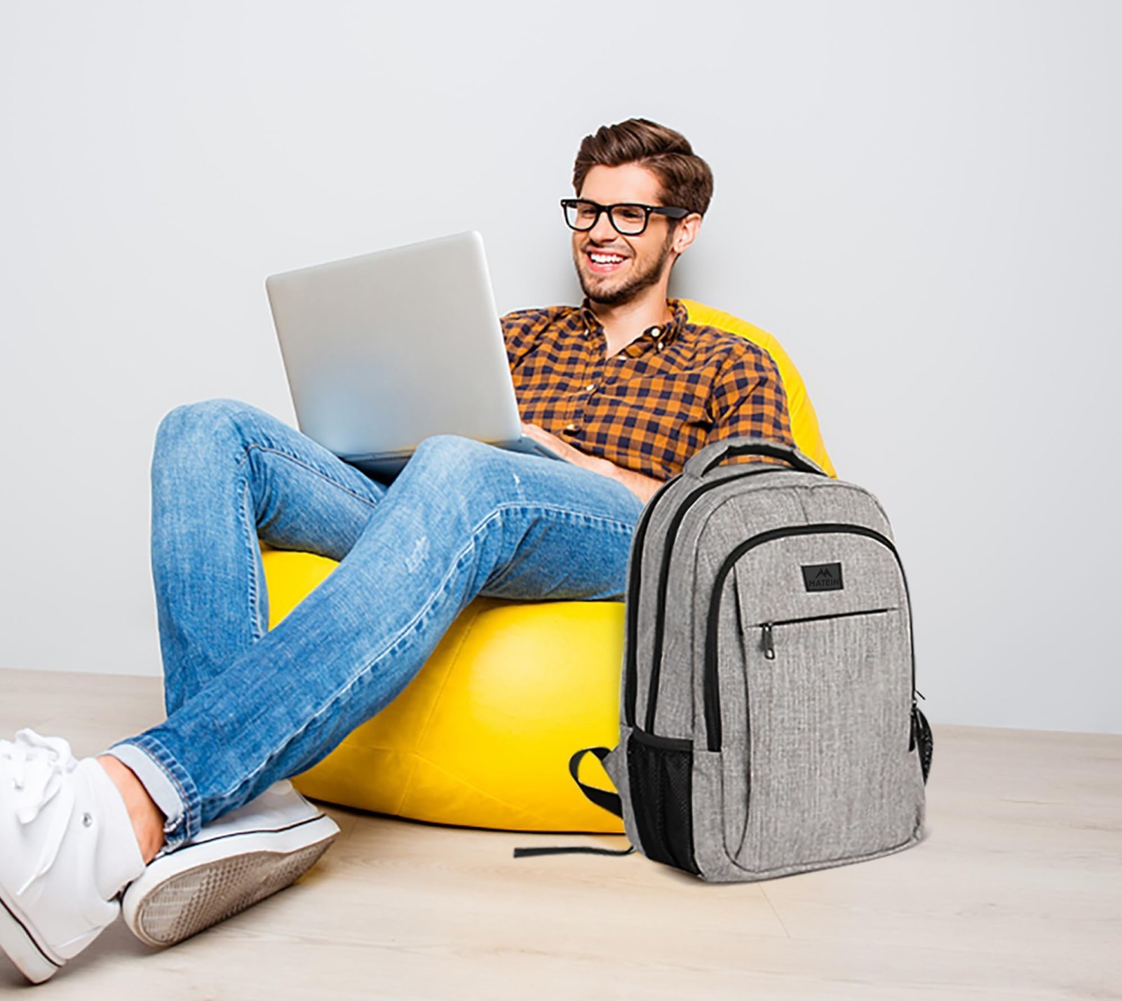 Travel Laptop Backpack – Anti-Theft Slim Design, Water Resistant, Fits 15.6″ Lap