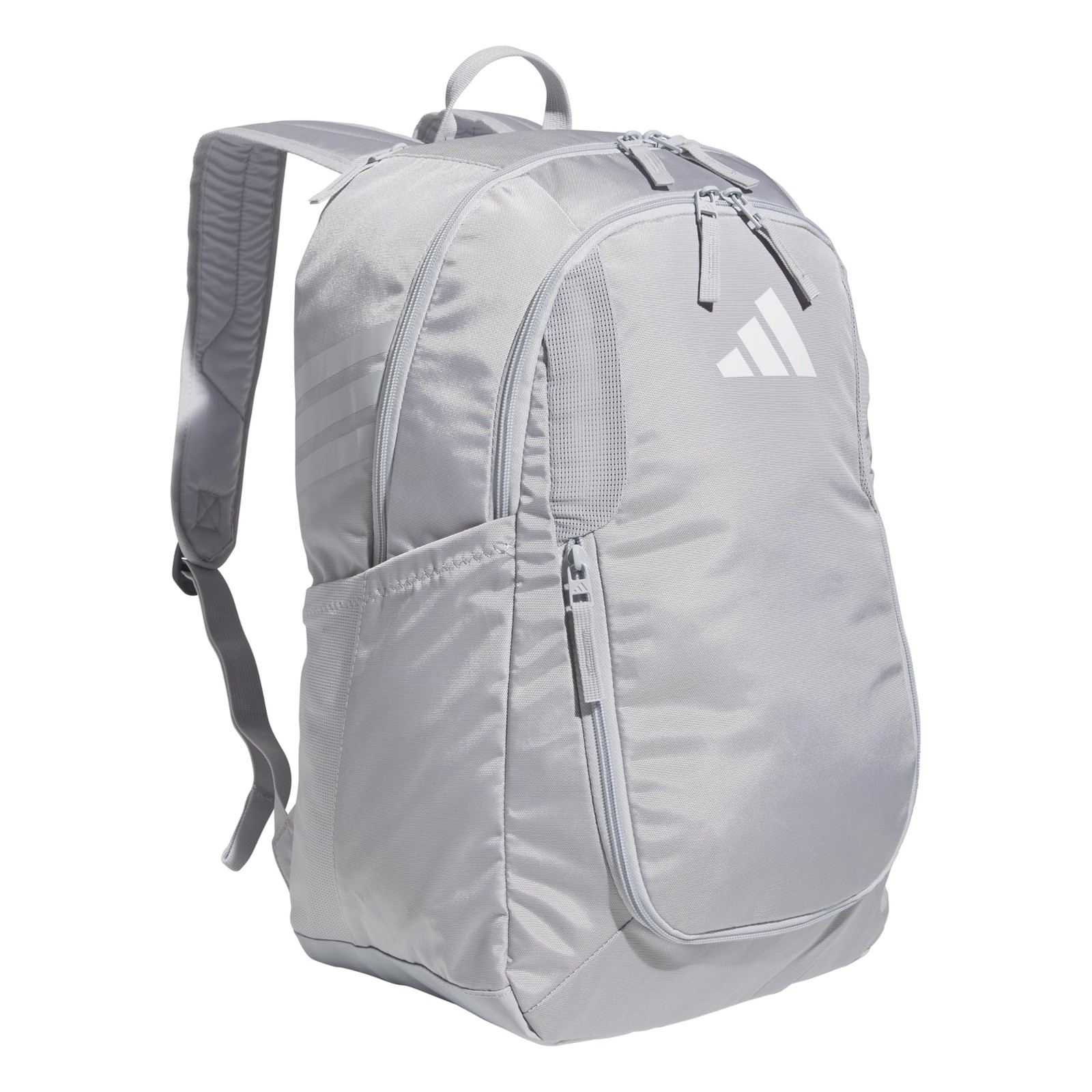 Adidas Light Grey 4.0 Backpack Water Resistant Storage For Soccer And Gear