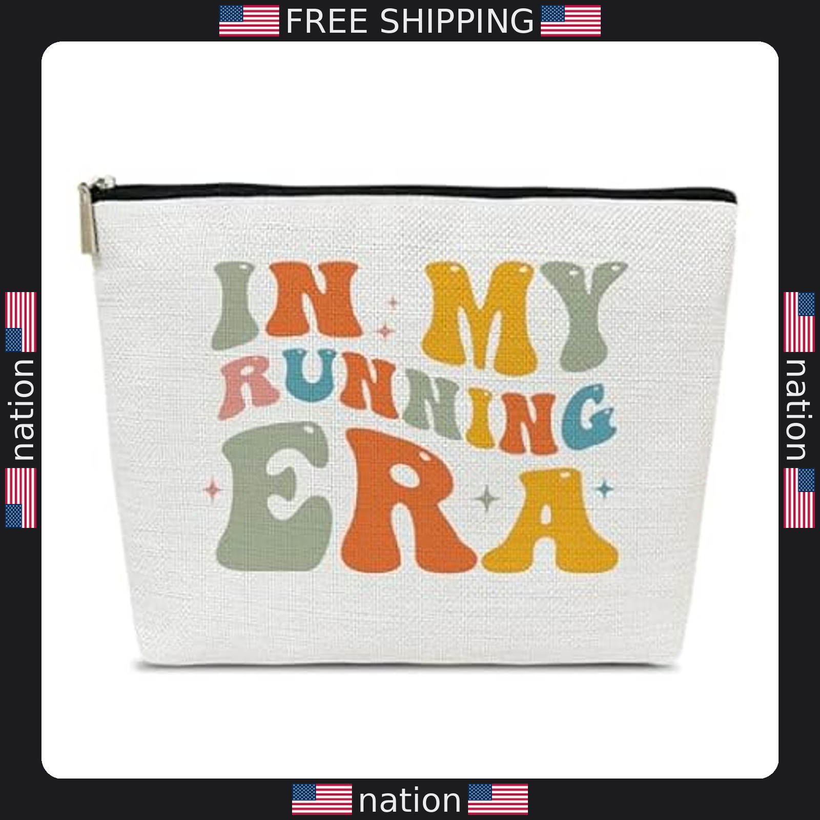 Running Era Makeup Bag – Perfect Gift for Female Runners & Marathon Lovers