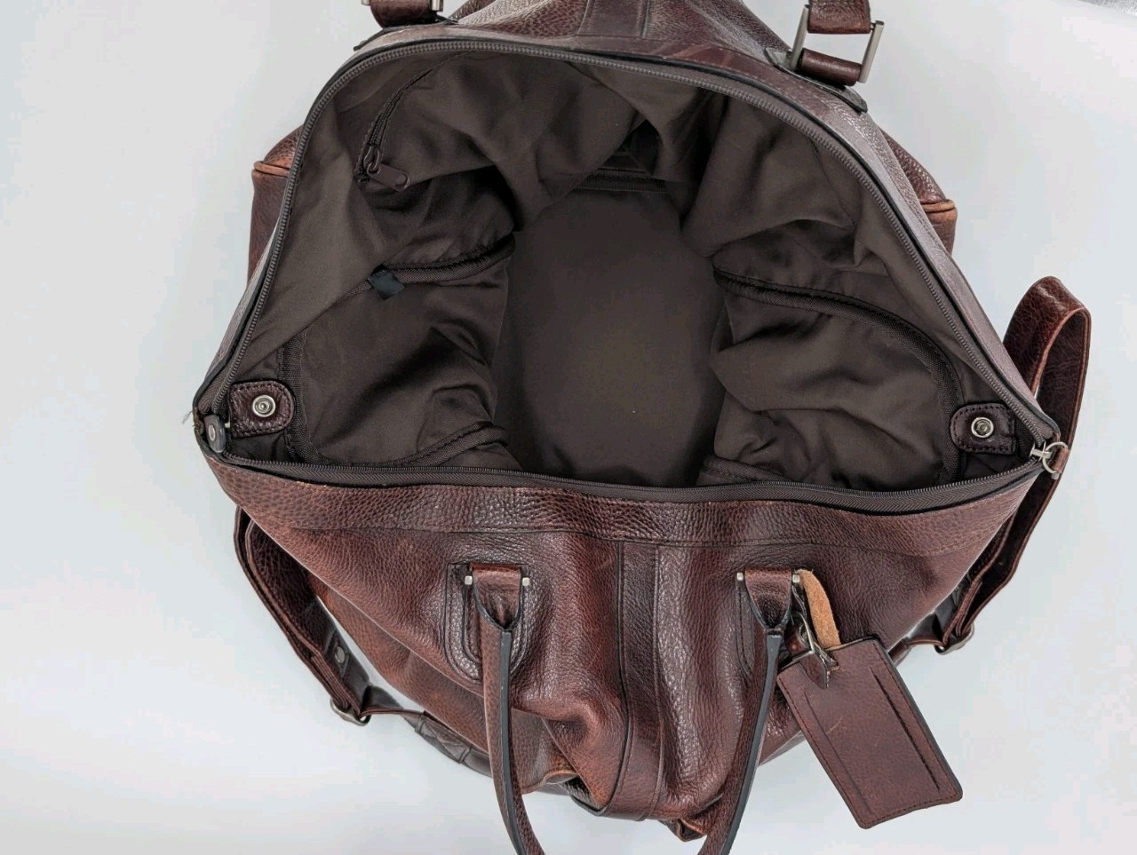 Pelle Studio Wilson Leather Duffle Bag Weekender/Carry On Shoulder Strap
