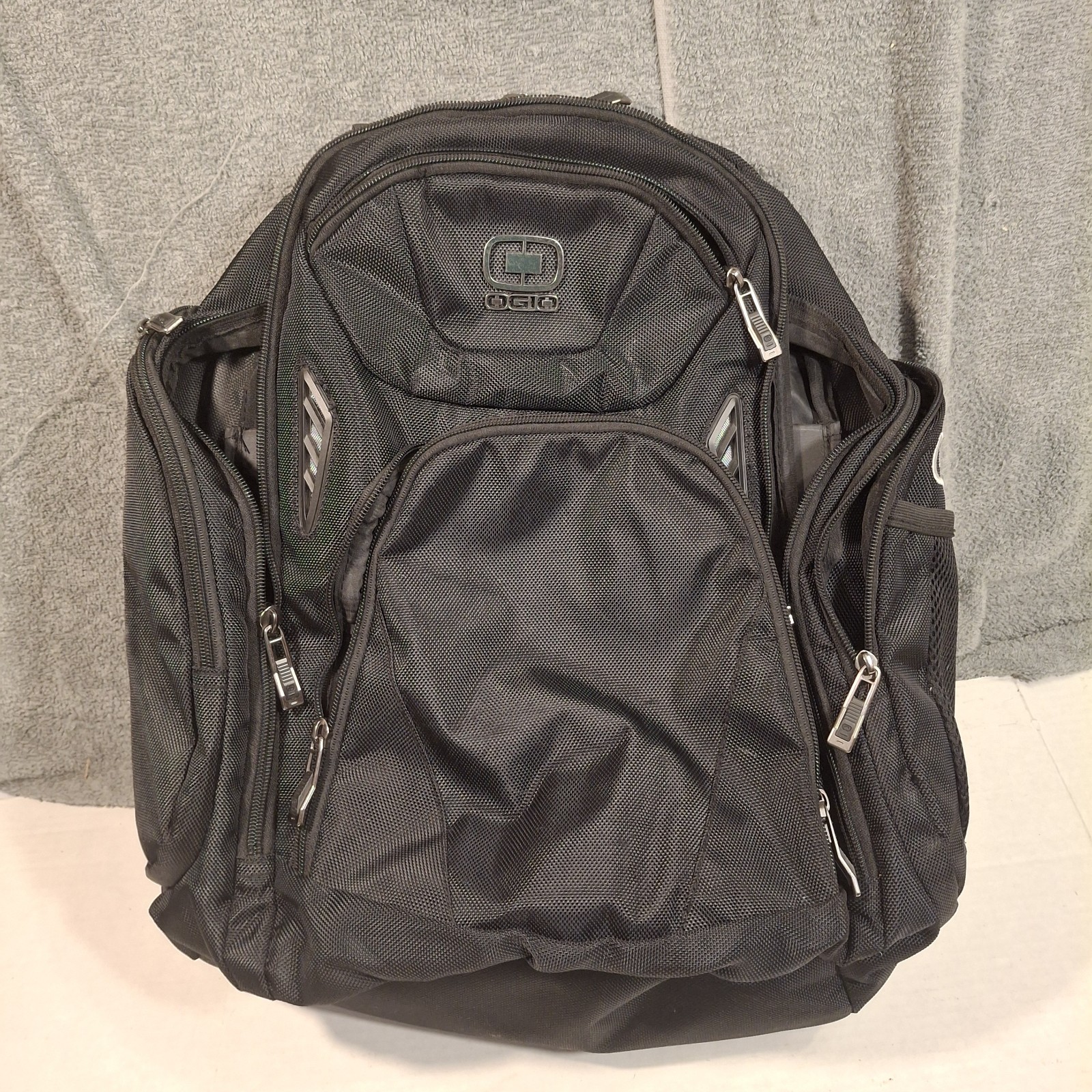 Ogio Mercur Air Flow System Laptop Multi Pocket Backpack Embroidered Black