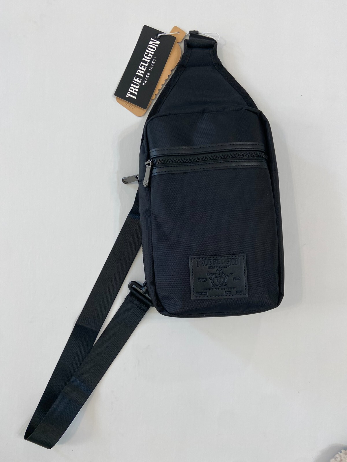 True Religion Buddha Patch Unisex Black YETA 2.0 Crossbody Bag Black $50