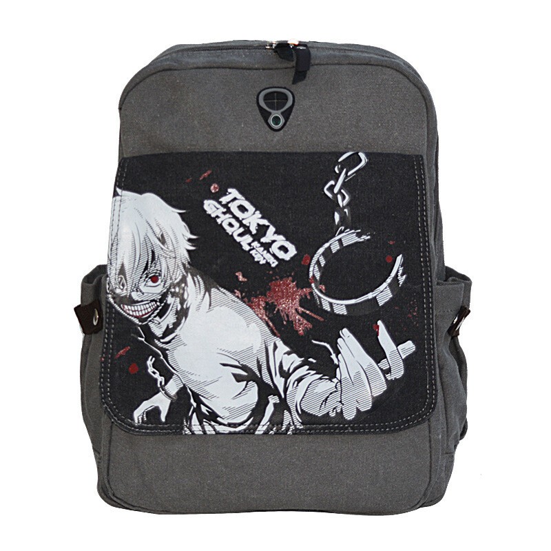 Tokyo Ghoul Kaneki Ken Backpack Oxford Cloth Waterproof Student Black Schoolbag