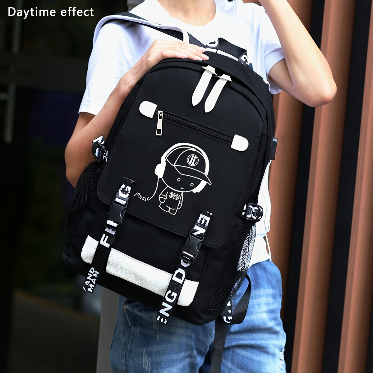 Backpack Luminous Student 2023 New High Capacity Leisure Sports Travel Computer