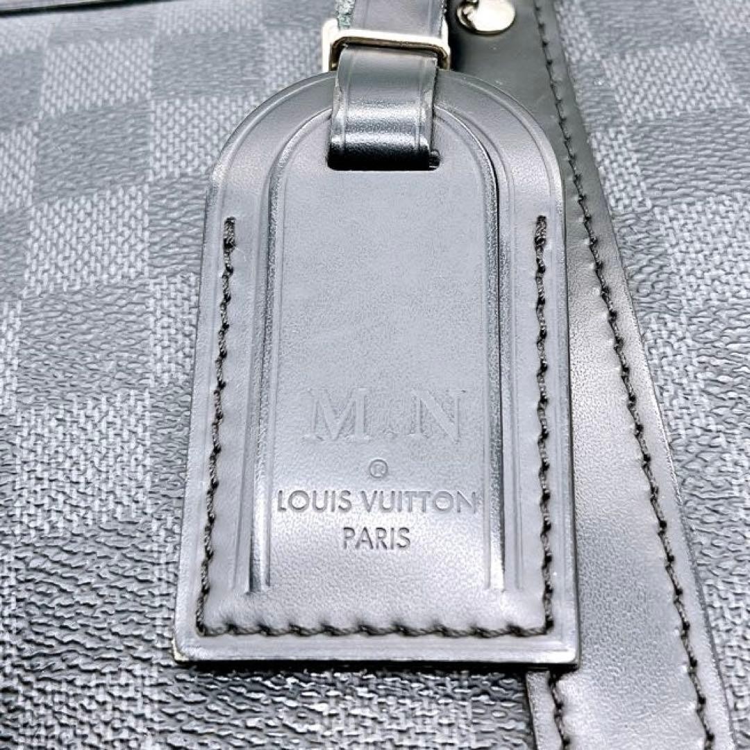 LOUIS VUITTON Briefcase Porte Document Voyage N41125 Damier Graphite Black Gray