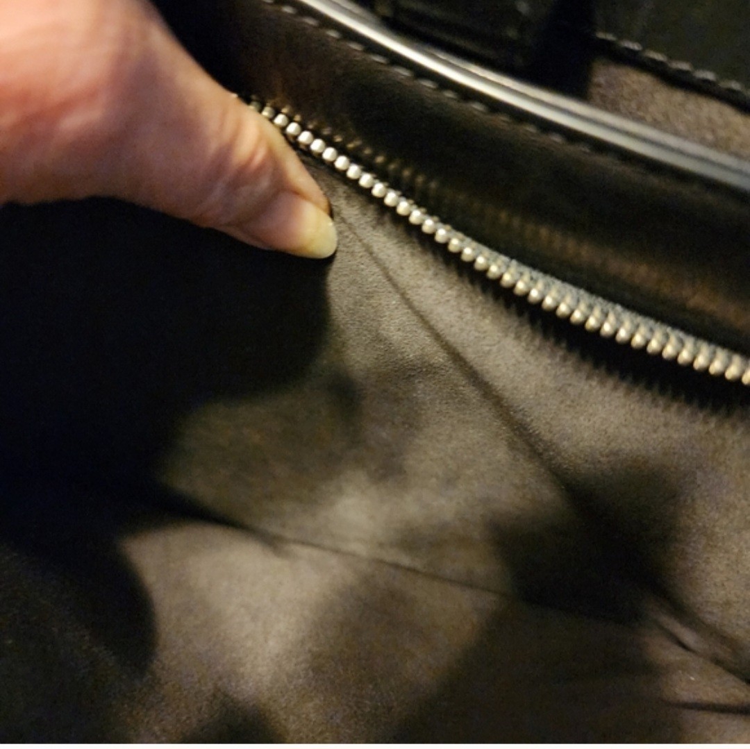 Coach Black Leather Flap Briefcase Messenger Bag Silver Turn Lock Business