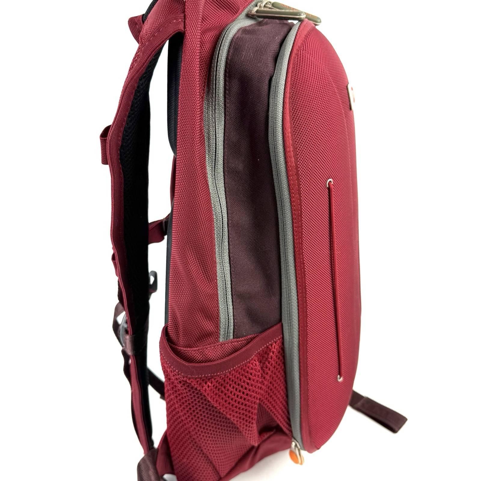 Merrell Backpack Dark Red Canvas Hard Shell Hiking Medium Unisex Outdoor