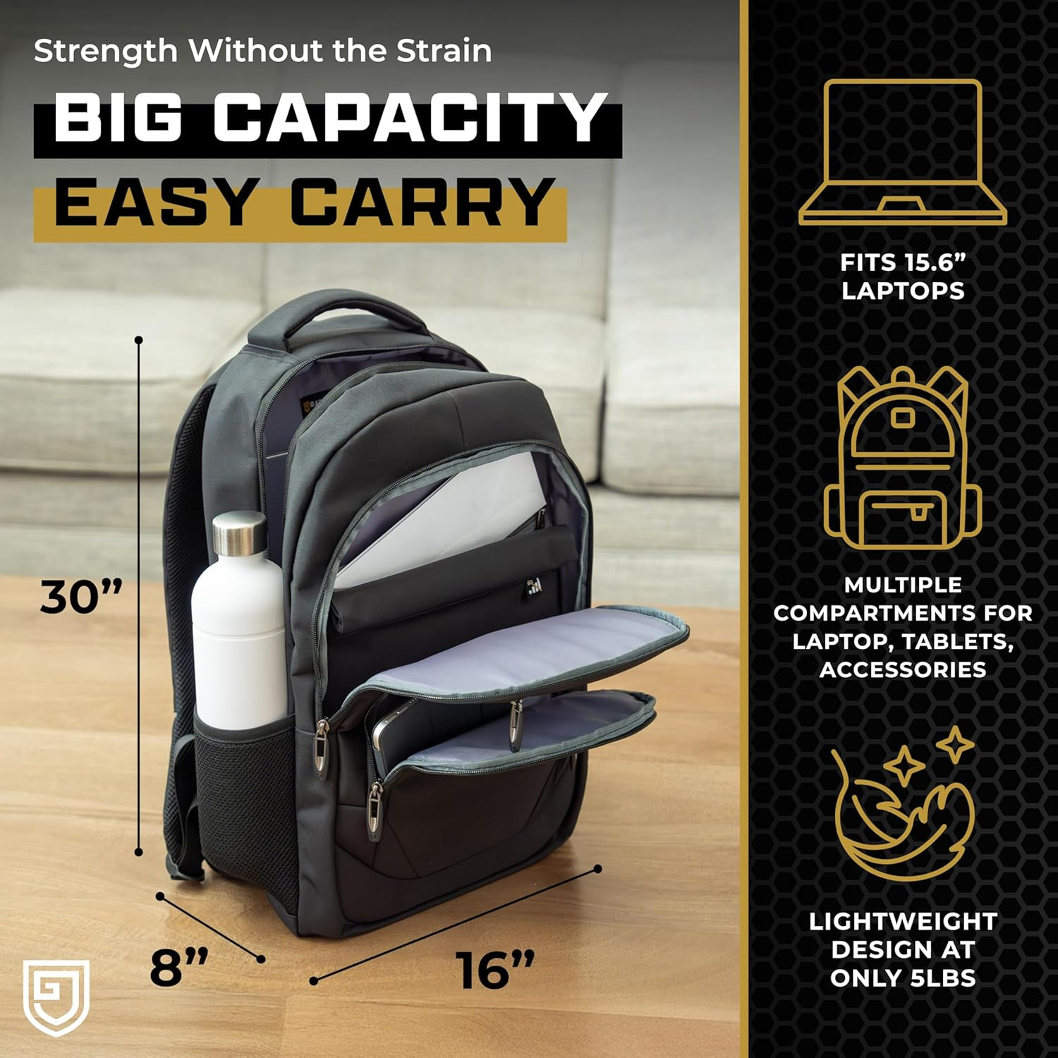 Faraday Backpack for Laptops and Phones, Electromagnetic Shielding Faraday Bag,