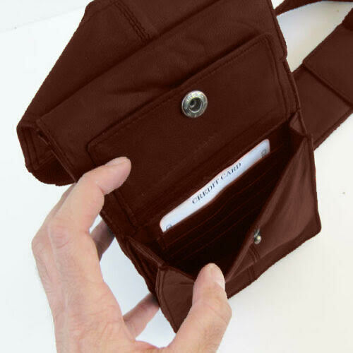 Genuine Leather Concealed Carry Handbag Shoulder Underarm Hidden Holster Gun Bag