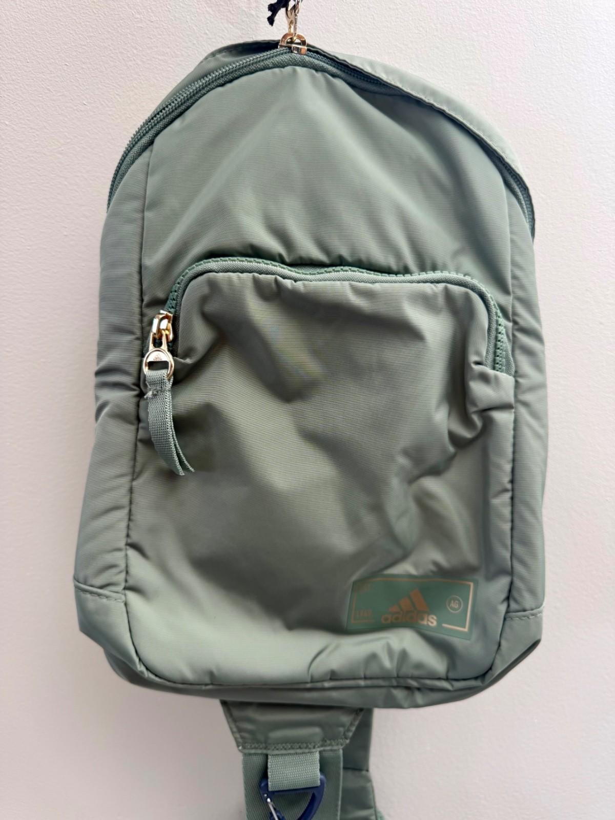 Adidas Essentials 2 Sling Crossbody Bag, Silver Green/Silver, One Size NWOT