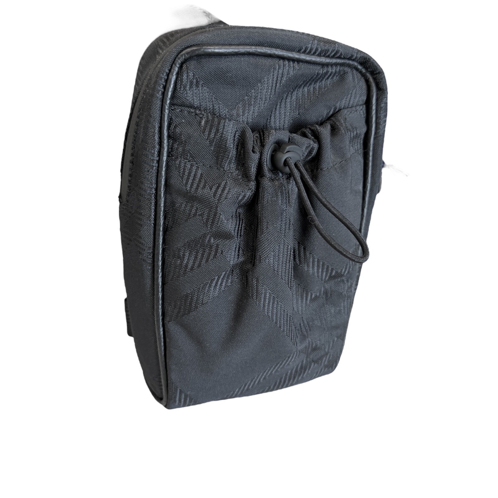 Burberry Check Black Nylon Jacquard Phone Bag