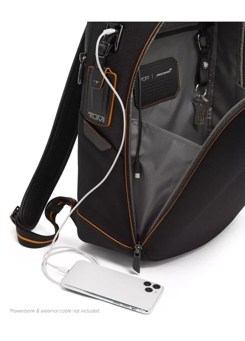 Authentic TUMI McLaren Velocity Backpack Black CX6 Carbon W/Tags $1,195 Retail