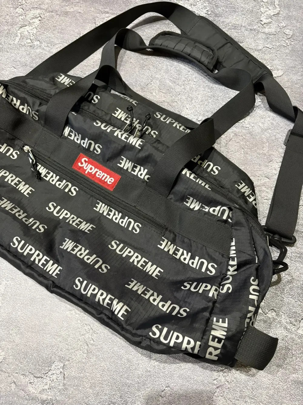 Supreme 3M FW16 Reflective Repeat Duffle Bag