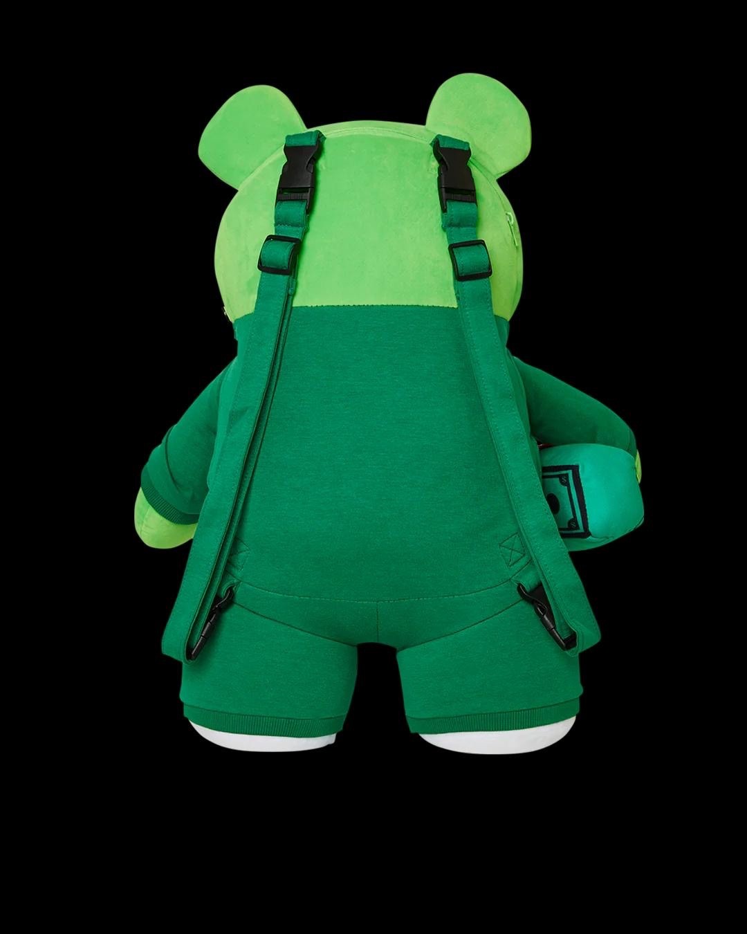 Sprayground Squid Game Contestant Money Bear Backpack🔥New Green Teddy Bear Bag
