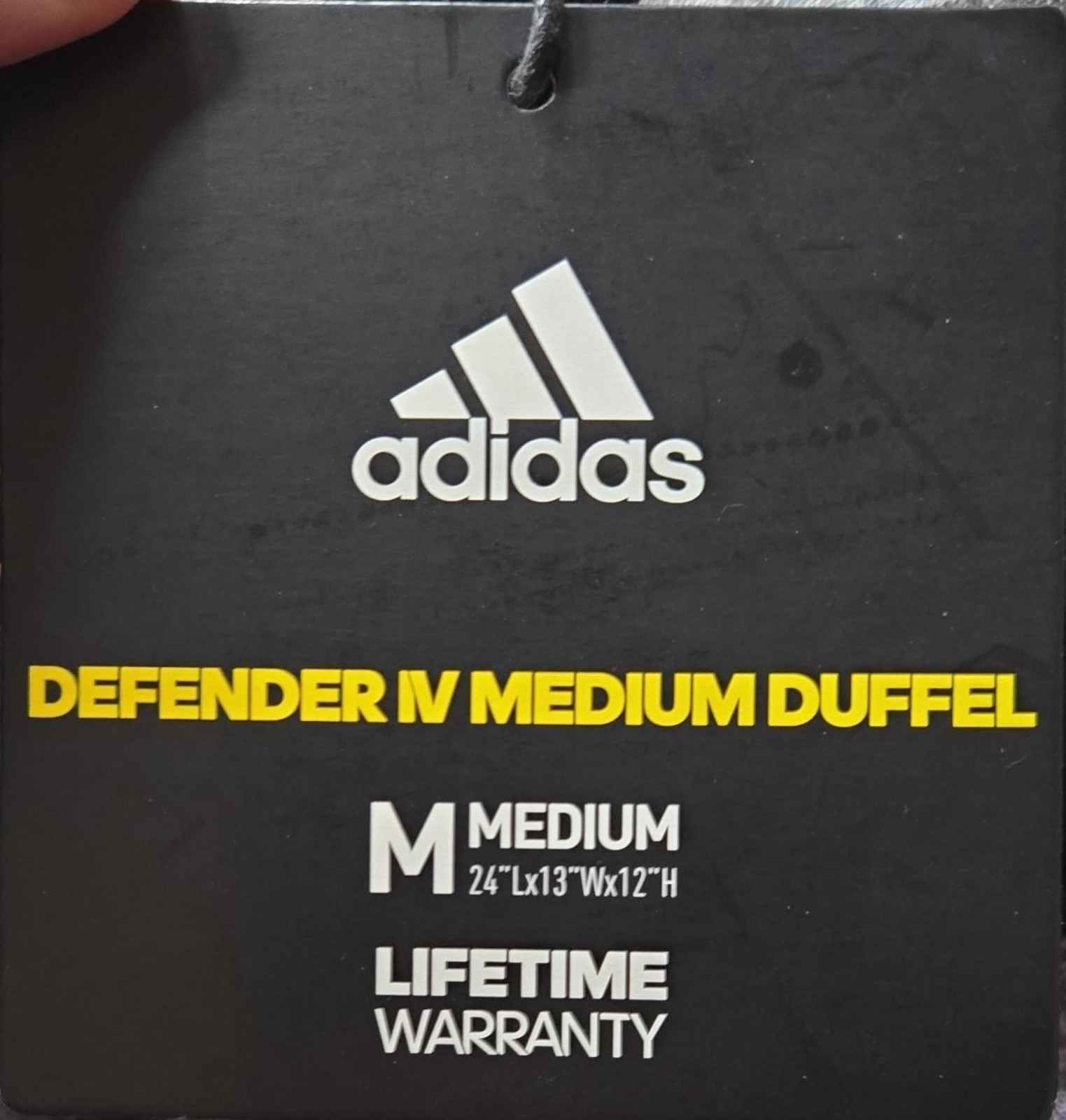 Adidas Defender IV Medium Duffel Bag Water Resistant Base Shoe Compartment OSFA