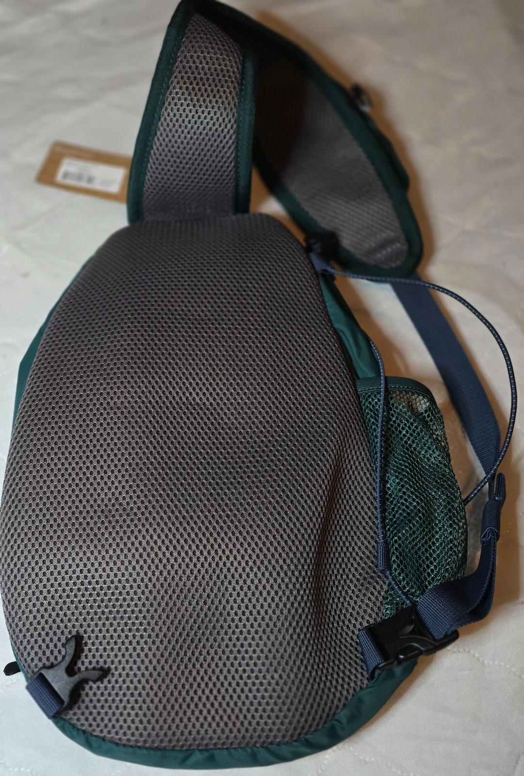 Eddie Bauer Green Nylon Sling Backpack