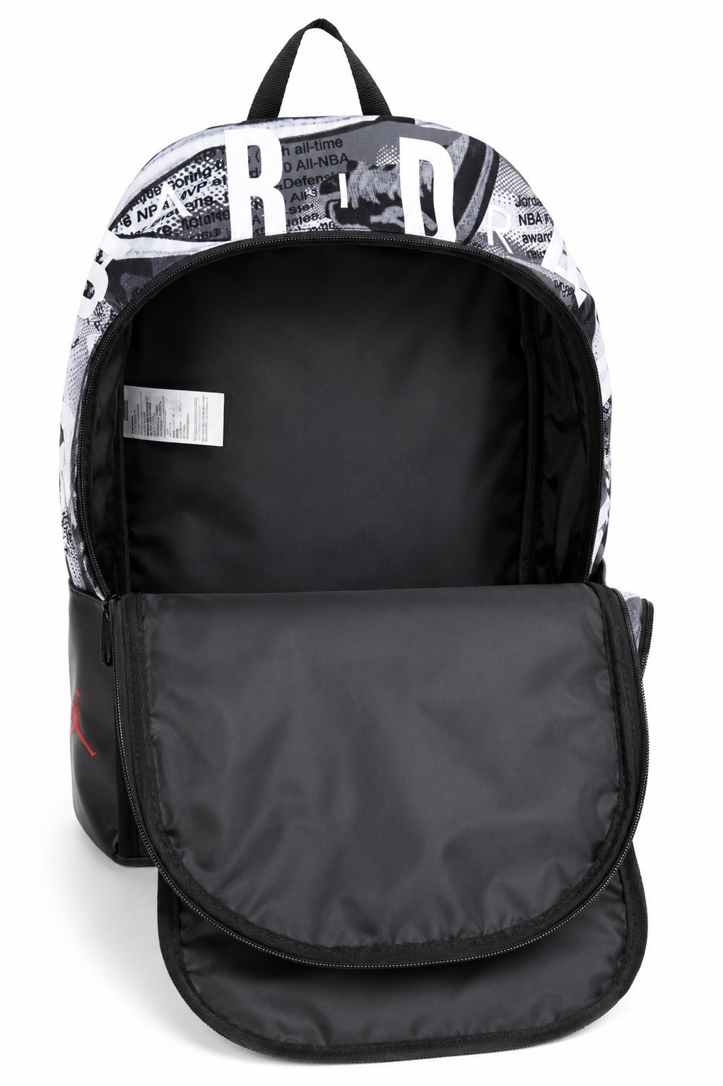 Jordan Backpack Black White Graphic Print Laptop School Travel Bookbag NWT