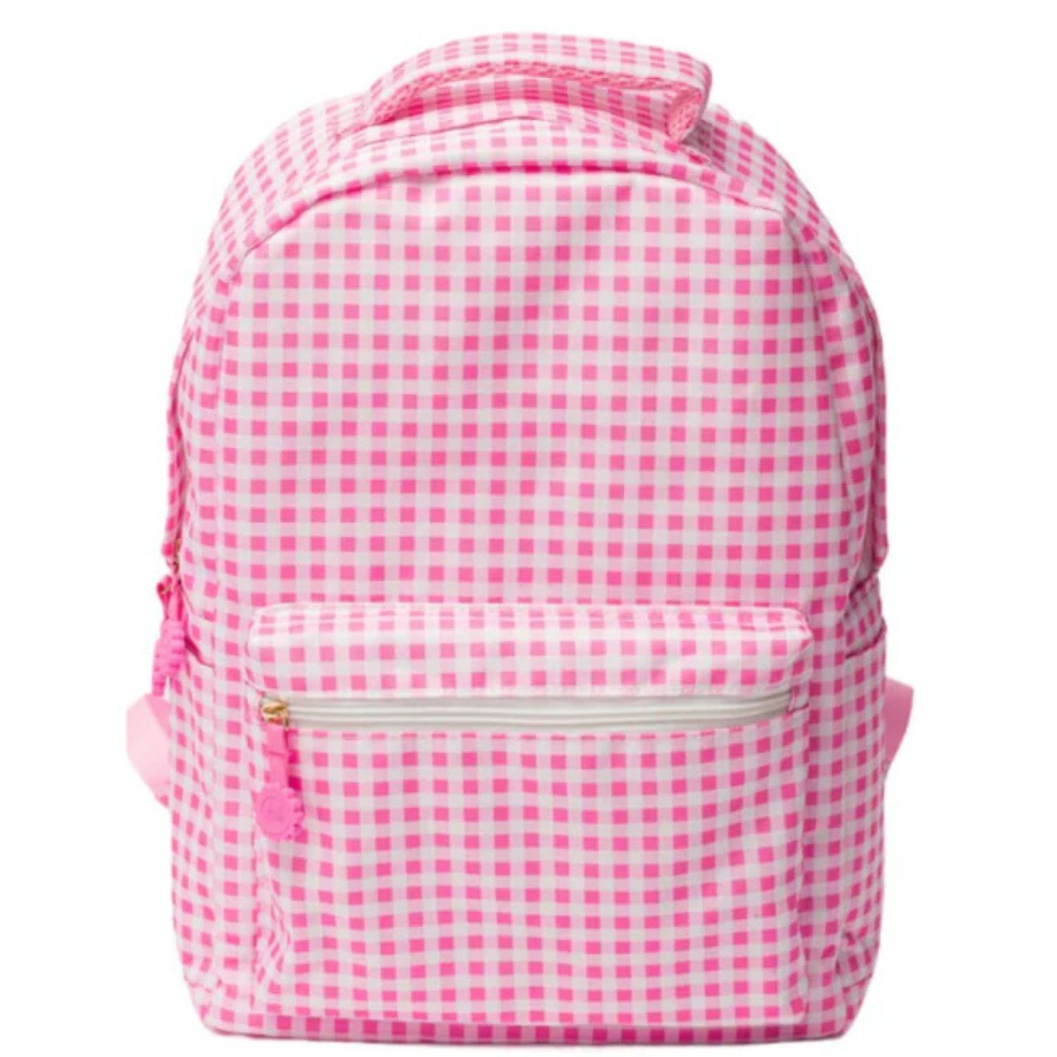 Jane Marie Kids Girls Pink Strawberry Picnic Gingham Canvas School Backpack