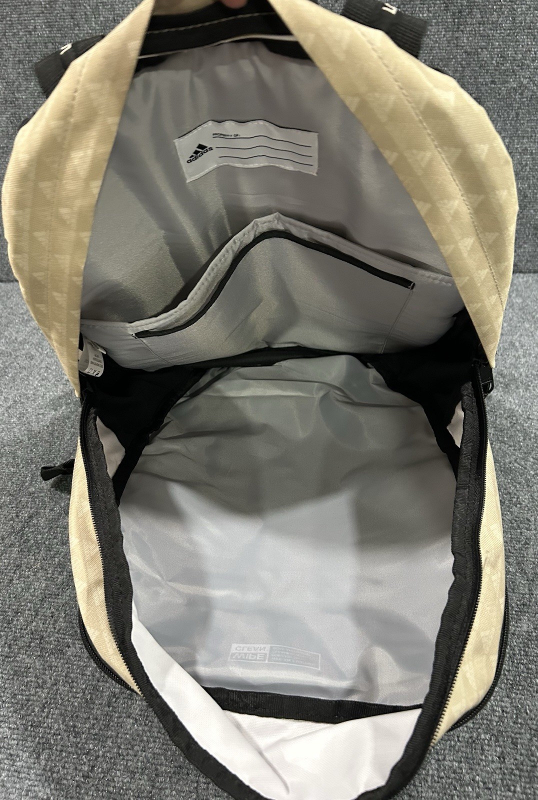 Adidas Prime 6 Monogram Backpack Wonder Beige/Black Straps NEW LP8933