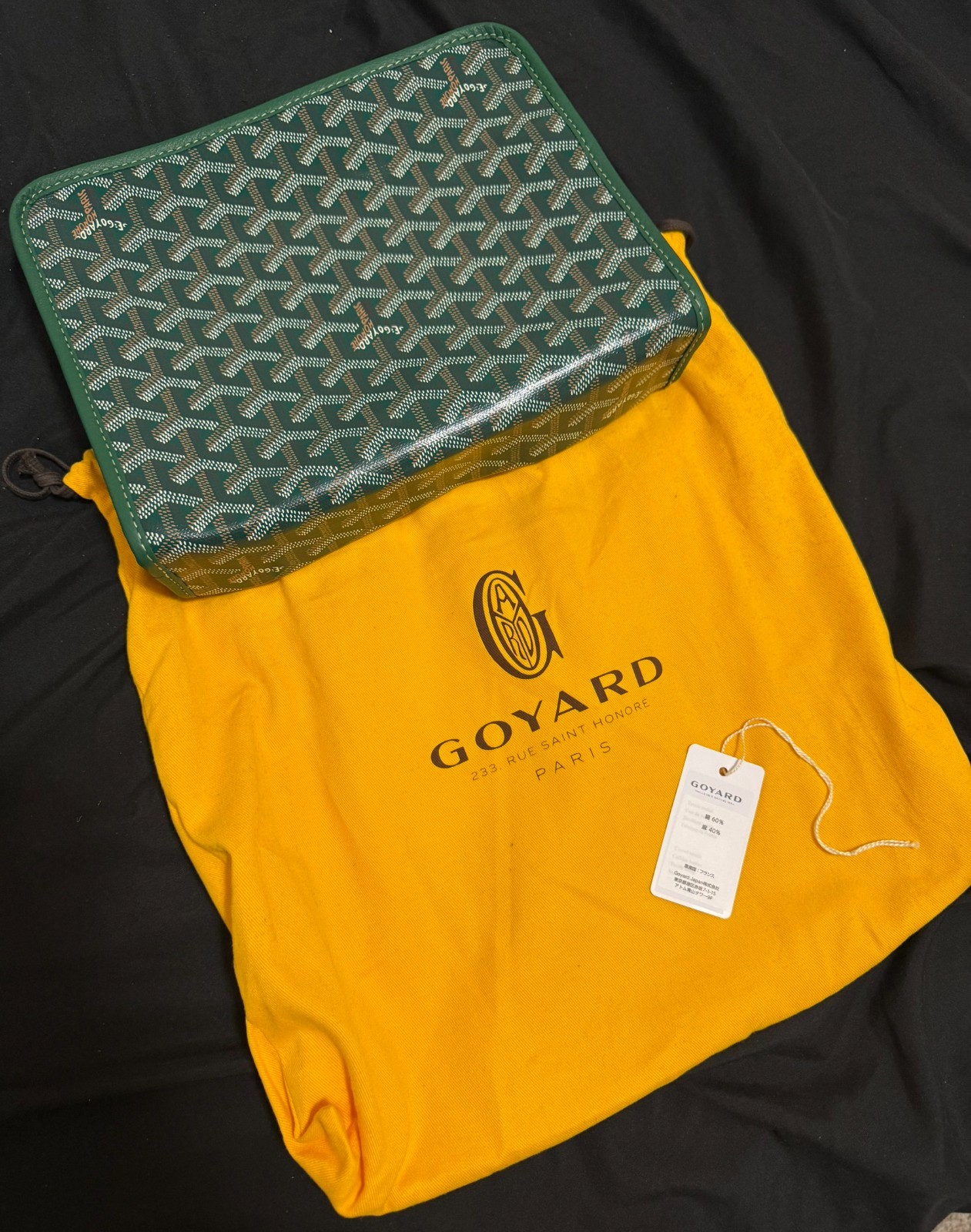 Goyard Jouvence Toiletry Pouch Coated Canvas MM -Green – 2024