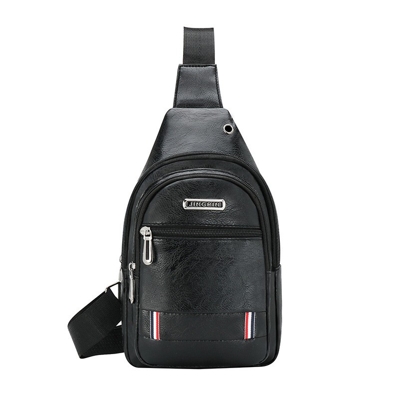 Multi Layer Men’s Single Shoulder Bag Outdoor Leisure Crossbody Bag Chest Bag